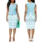 Sexy and fashionable digital printed sleeveless dress