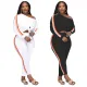 Fashion Round Neck Large Casual Sexy Set