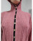 Fashionable contrasting color chain edge irregular knit cardigan