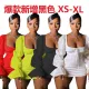 Fashionable Casual Strap Square Neck Bubble Sleeve Dress