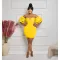 Fashionable short sleeved pleated backless dress