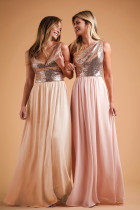 Sexy V-neck Wedding Bridesmaid Dress