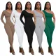 Fashion Diagonal Shoulder Slim Fit Breathable Jumpsuit