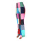 Fashionable digital printed colorful plaid sexy casual pants