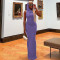 Fashion hooded solid color tight fitting dress