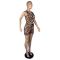 Fashion leopard print vest shorts two-piece set