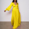 Fashionable large V-neck waist up dress