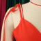 Fashion Large Deep V-Neck High Waist Gradient Pleated Long Dress