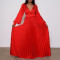 Fashionable large V-neck waist up dress