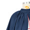 Fashion denim button up bat sleeve open back cardigan top