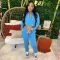 Japanese sweater fleece casual three piece set