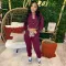 Japanese sweater fleece casual three piece set