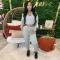 Japanese sweater fleece casual three piece set