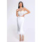 Fashion Solid Color Sexy Bra High Waist Long Dress Two Piece Set