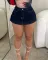 Fashionable stretch denim cotton ultra short buttocks skirt pants