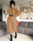 Long fringed woolen dress