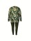 Fashion oversized camouflage printed long sleeved pants set