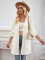Fashion casual loose fitting mid length patchwork cardigan shirt