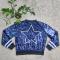 Fashionable long sleeved slim fitting sequin jersey jacket