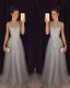 Sexy Sleeveless Wedding Mesh Dress