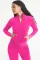 Fashion casual silver fox velvet stand collar two-piece set