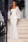 Sexy Square Neck Chiffon Sleeves Slim Fit Wrap Hip Dress Dress