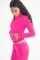 Fashion casual silver fox velvet stand collar two-piece set