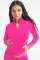 Fashion casual silver fox velvet stand collar two-piece set