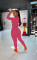 Fashion tight solid color jumpsuit