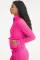 Fashion casual silver fox velvet stand collar two-piece set