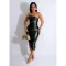 Fashionable and sexy drawstring pleated dress with diagonal collar
