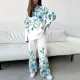 Fashion printing loose fitting casual fashion two-piece high