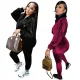 Fashion Top Zipper Pocket Trouser Pocket Set