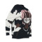 New casual printed long sleeved hooded versatile sweater for women