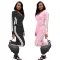 Fashion Long Sleeve Hooded Cardigan Irregular Casual Two Piece Set
