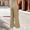 Solid color drawstring casual loose fitting sportswear pants