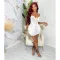 Fashionable solid color mesh hot diamond strap short dress