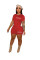 Fashion Letter Printing Casual Short Two Piece Set