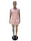 Fashion Letter Printing Casual Short Two Piece Set
