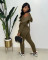 Fashionable plush sweater with hood for sports and leisure (three piece set)