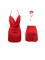 Fashion Large Strap Low Chest Open Back Dress