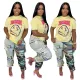 Fashionable and cute camouflage casual pants