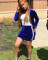 Casual and personalized gold velvet sports dress set