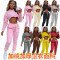 Fashionable large plush and thick casual sports set
