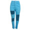 Fashionable slim fit distressed jeans