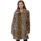 Fashionable leopard print with pocket loose plush jacket