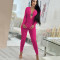 Fashionable and Sexy Spicy Girls' Backless Tight Jumpsuit