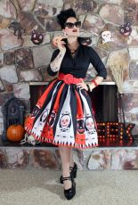 Fashionable Halloween skirt without belt party dress
