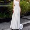Fashion Large Oblique Shoulder Dress Slim Fit Banquet Dress