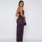 Fashionable and Sexy Spicy Girl Tight Backless Style Long Dress